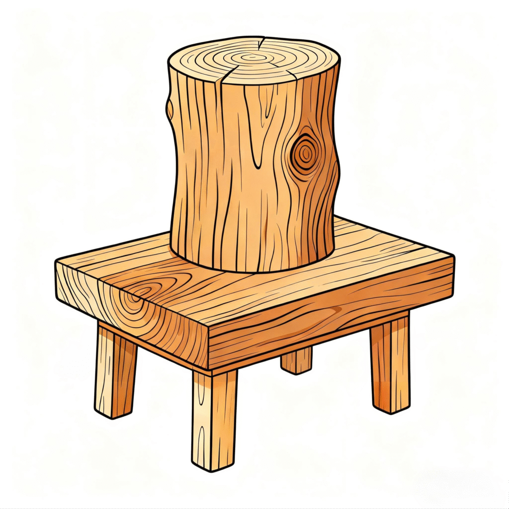 elm wooden shelf