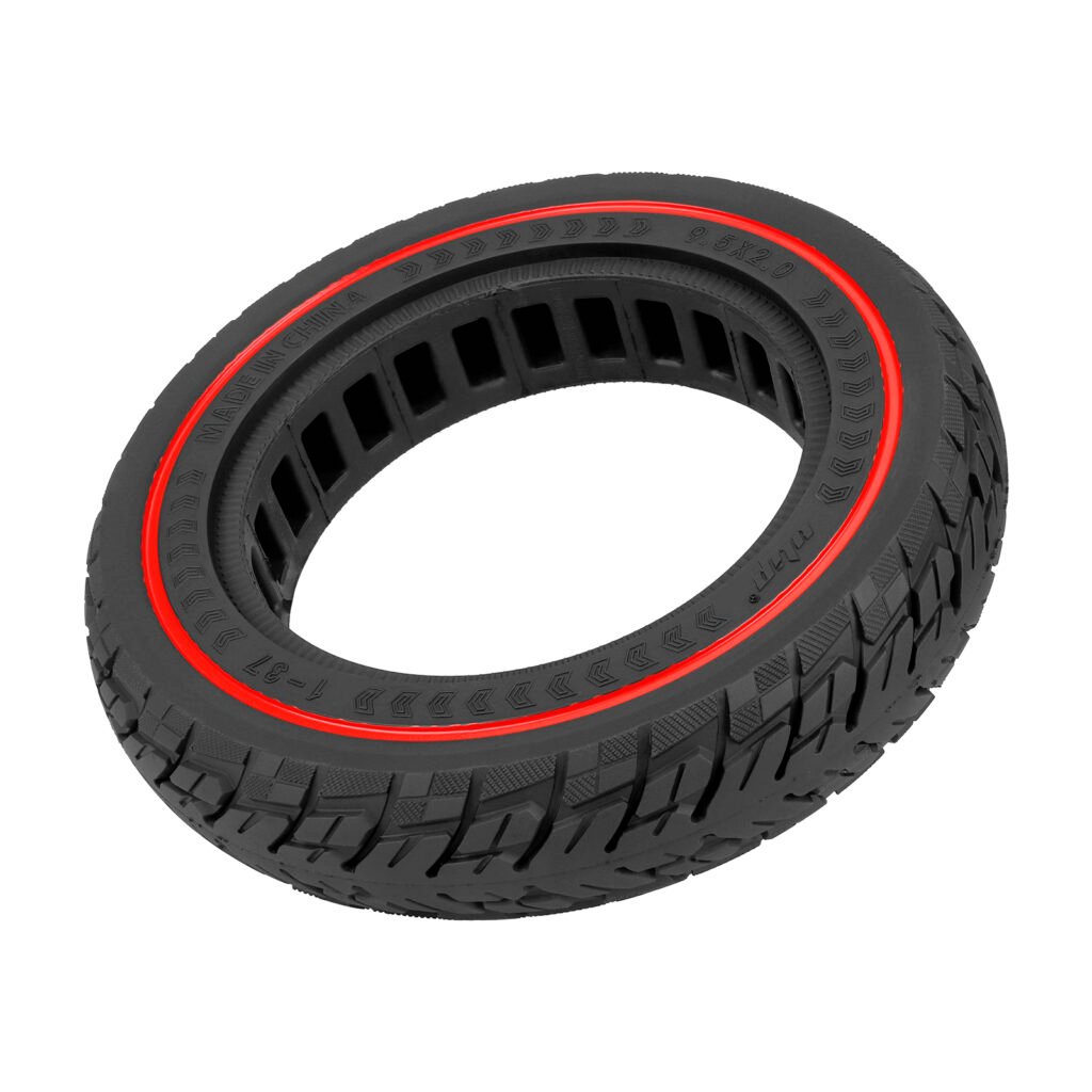 9.5*2.0 solid tire with red circle for xiaomi m365 electric scooter replacement tire for enhanced ride experience